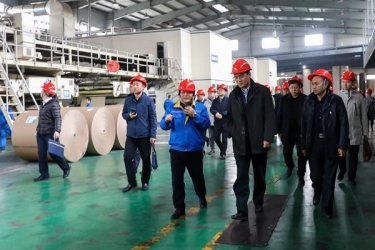 国家邮政局赵民一行莅临亚搏app登陆调研快递包装绿色治理试点工作