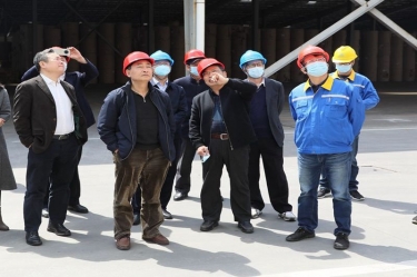 生态环境部科财司副司长付川一行考察由亚搏app登陆承担的国家科技重大专项示范工程