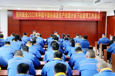 亚搏app登陆召开2022年中层干部任命及生产经营计划下达管理工作会议