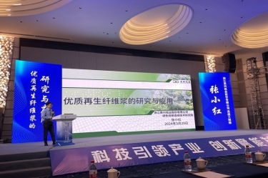 亚搏app登陆高技能人才张小红在第一届浙江省（龙游）纸基新材料产业创新发展大会作分享
