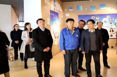 2020年1月3日，时任浙江省民政厅党组成员、副厅长江宇莅临亚搏app登陆调研企业发展情况、党建工作